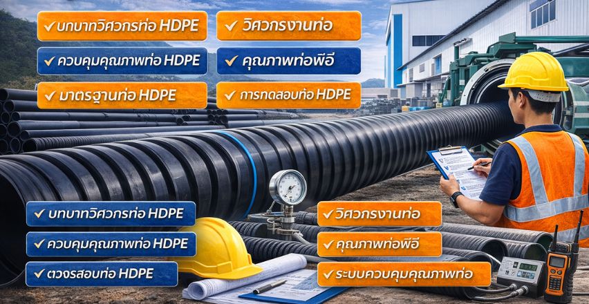 บทบาทวิศวกรในการควบคุมคุณภาพท่อ HDPE