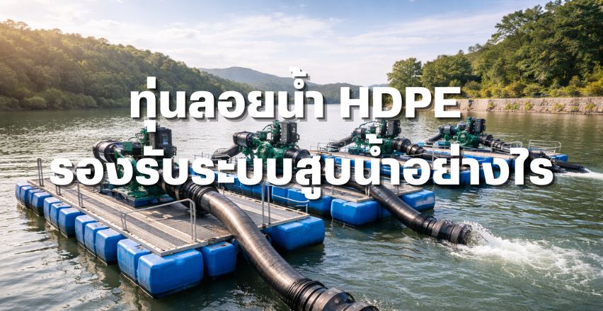 ทุ่นลอยน้ำ HDPE รองรับระบบสูบน้ำอย่างไร