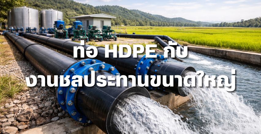 ท่อ HDPE กับงานชลประทานขนาดใหญ่
