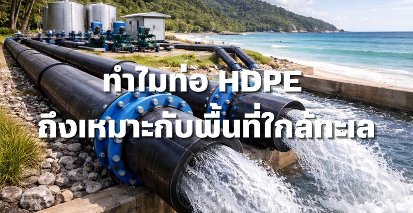 ทำไมท่อ HDPE ถึงเหมาะกับพื้นที่ใกล้ทะเล